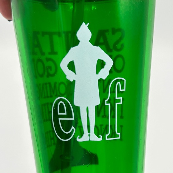 Icup Elf Movie Buddy the Elf "Santa Oh My God I Know Him" Tumbler Cup with Straw - Picture 4 of 8